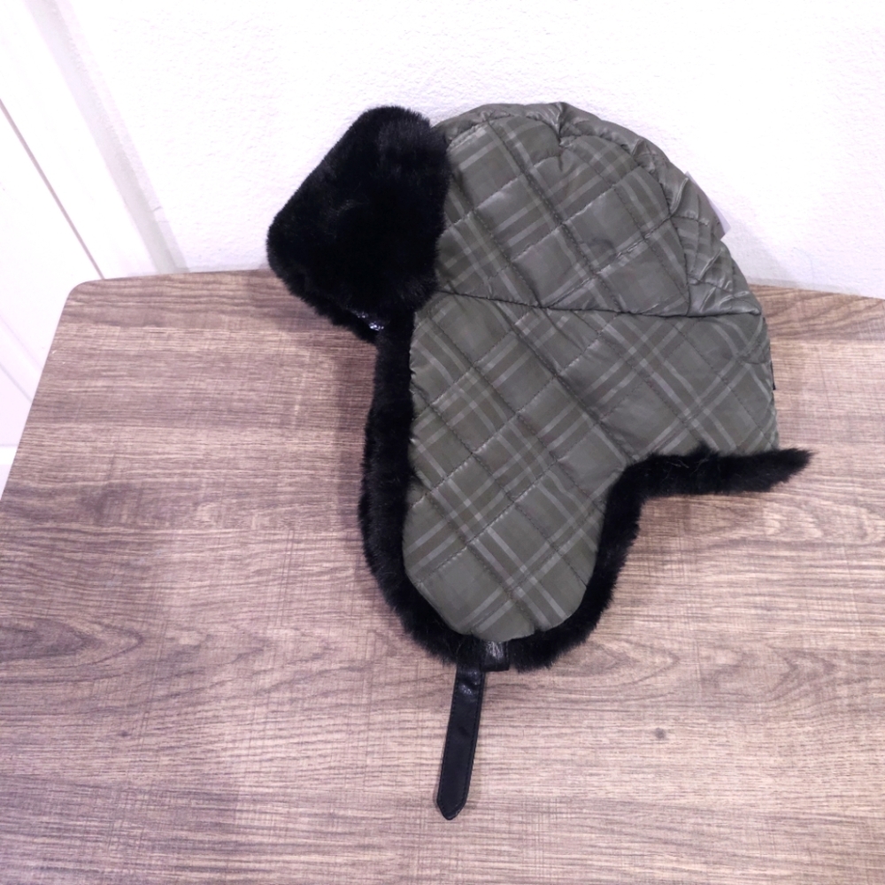 NWOT Free People Movement Quilted Faux Fur Lined Trapper Hat One Size